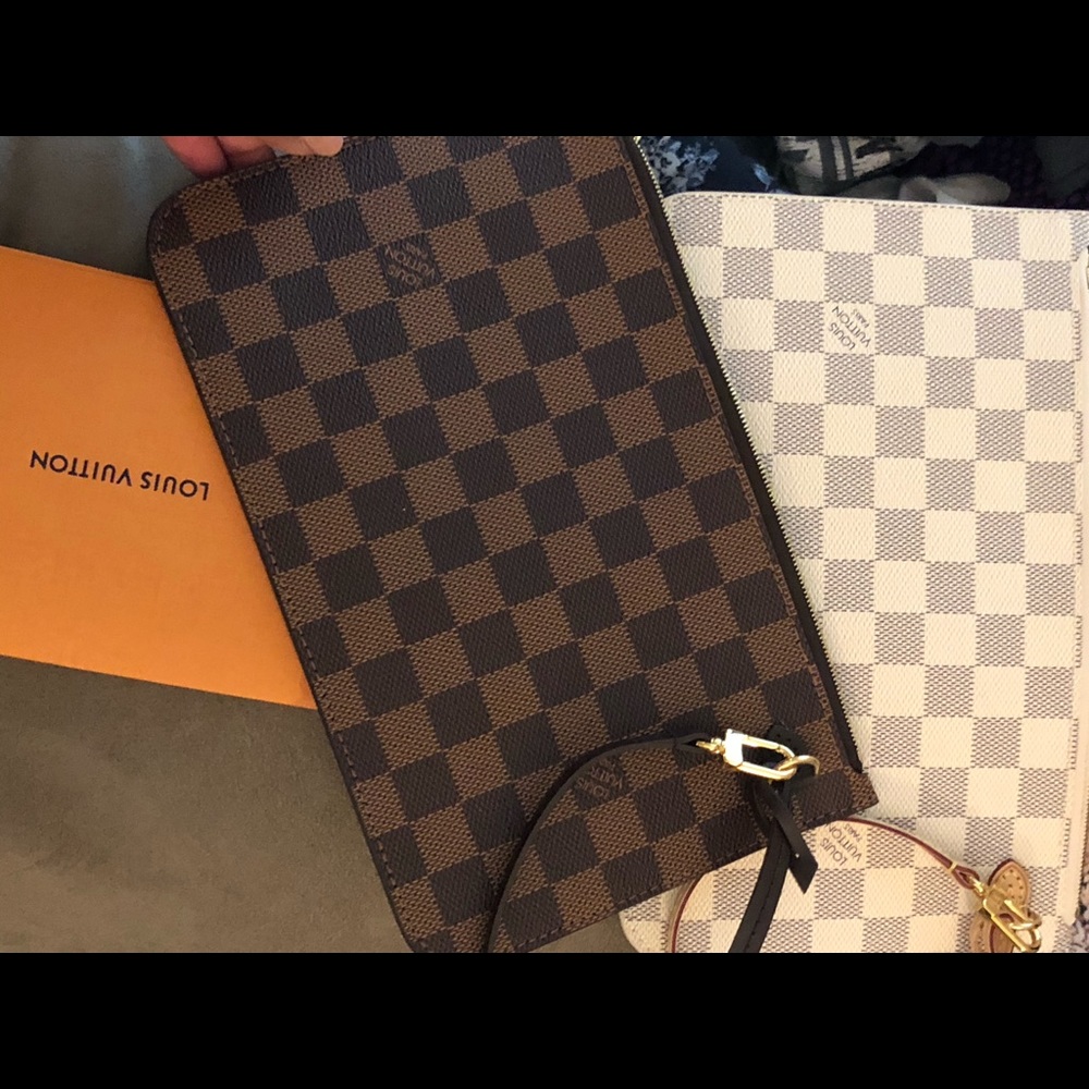 Louis Vuitton Neverfull Clutch - Damier Ebene Only